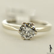 14K White Gold I1 Diamond (0.75 CT.) Solitaire Engagment Ring