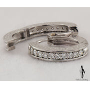 0.80 CT. (VVS-VS) Diamond Ladies Earrings in 18K White Gold