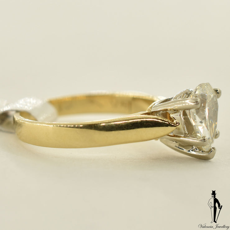14K Yellow Gold SI2 Diamond (1.0 CT.) Solitaire Engagement Ring