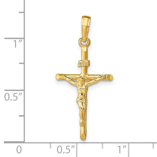 14K Stick Style Crucifix Pendant