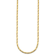 HERCO Gold 3.2mm Solid Fancy Link Necklaces