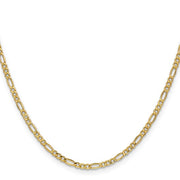 Semi-Solid Figaro Chain 2.5mm