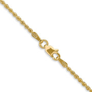 14K 1.5mm Regular Rope with Lobster Clasp Chain