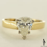 14K Yellow Gold SI2 Diamond (1.0 CT.) Solitaire Engagement Ring
