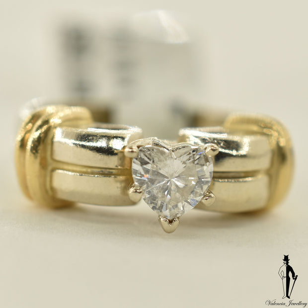 18K White Gold SI2 Diamond (0.47 CT.) Solitaire Engagement Ring