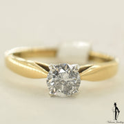14K Yellow Gold I1 Diamond (0.63 CT.) Solitaire Engagement Ring