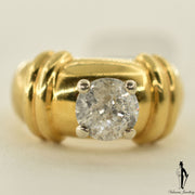 18K Yellow Gold I3 Diamond (1.1 CT.) Solitaire Engagement Ring
