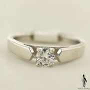 18K White Gold I1 Diamond (0.25 CT.) Solitaire Engagement Ring