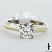 18K White Gold VS2 Diamond (1.06 CT.) Solitaire Engagement Ring