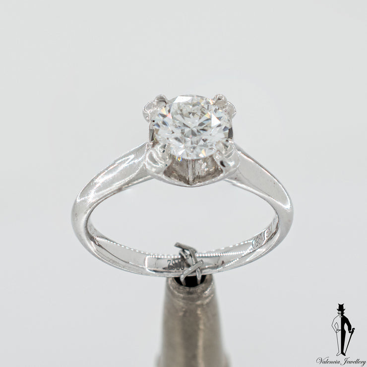 950 Platinum VS2 Diamond (0.80 CT.) Solitaire Engagement Ring