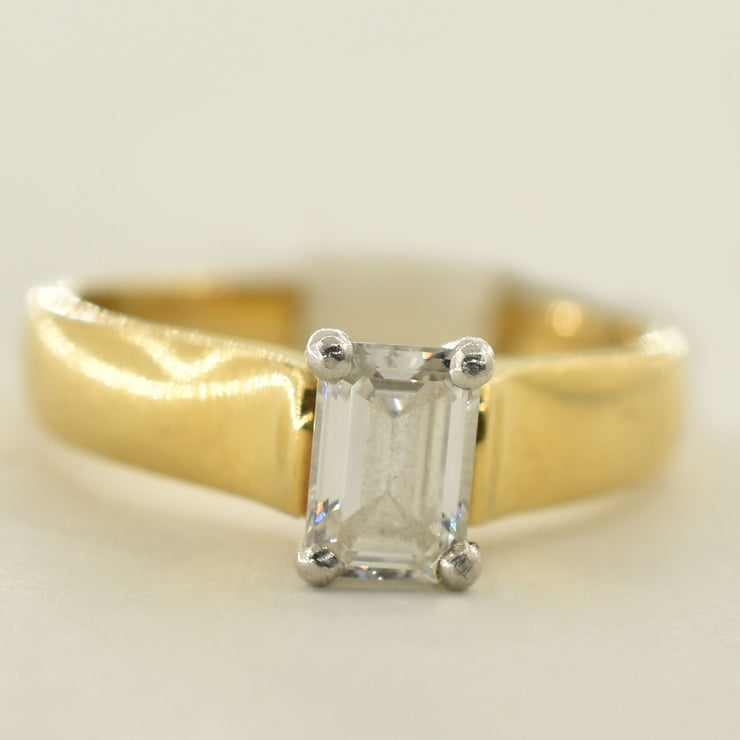 18K Yellow Gold VS1 Diamond (0.59 CT.) Solitaire Engagement Ring