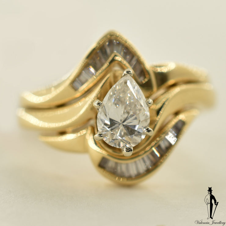 14K Yellow Gold VS2 Diamond (0.59 CT.) Solitaire Engagement Ring