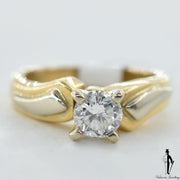18K Yellow Gold SI2 Diamond (0.70 CT.) Solitaire Engagement Ring