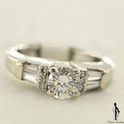 14K White Gold I2 Diamond (0.75 CT.) Shoulder Setting Engagement Ring