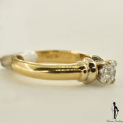 18K Yellow Gold SI2 Diamond (0.50 CT.) Solitaire Engagement Ring