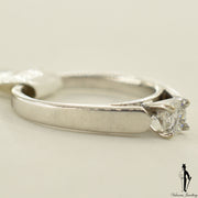 18K White Gold I1 Diamond (0.25 CT.) Solitaire Engagement Ring