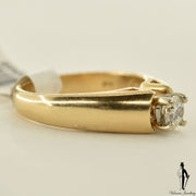 14K Yellow Gold I1 Diamond (0.37 CT.) Solitaire Engagement Ring