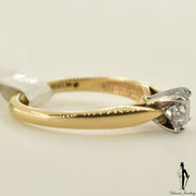 14K Yellow Gold I1 Diamond (0.63 CT.) Solitaire Engagement Ring