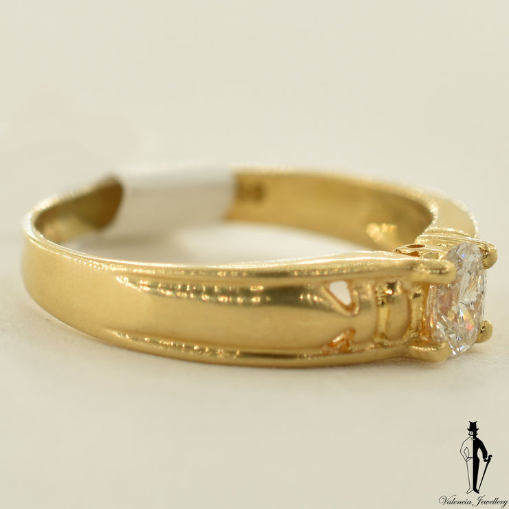 18K Yellow Gold I1 Diamond (0.31 CT.) Solitaire Engagement Ring