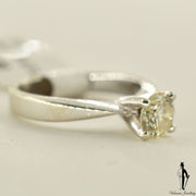 14K White Gold Diamond (0.75 CT.) Solitaire Engagement Ring