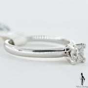 18K White Gold VS1 Diamond (0.50 CT.) Solitaire Engagement Ring