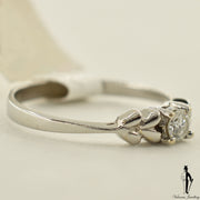 18K White Gold I1 Diamond (0.18 CT.) Solitaire Engagement Ring