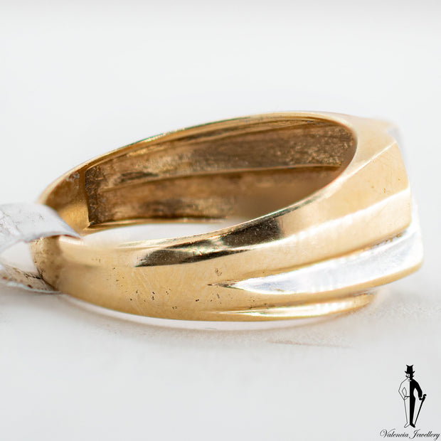 0.15 CT. (SI1-I1) Diamond Ring in 10K Yellow and White Gold