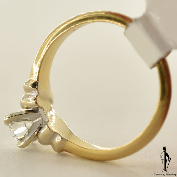 18K Yellow Gold SI2 Diamond (0.50 CT.) Solitaire Engagement Ring