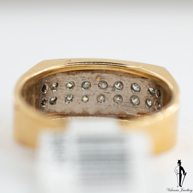 0.30 CT. (SI1-SI2) Diamond Ring in 10K Yellow and White Gold