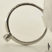 18K White Gold VS2 Diamond (0.16 CT.) Solitaire Engagement Ring
