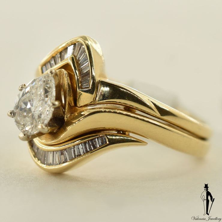 14K Yellow Gold VS2 Diamond (0.59 CT.) Solitaire Engagement Ring