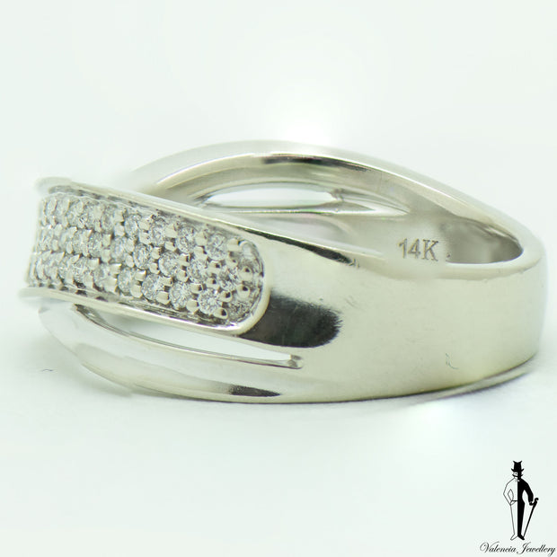 0.50 CT. (VS) Diamond Ladies Ring in 14K White Gold