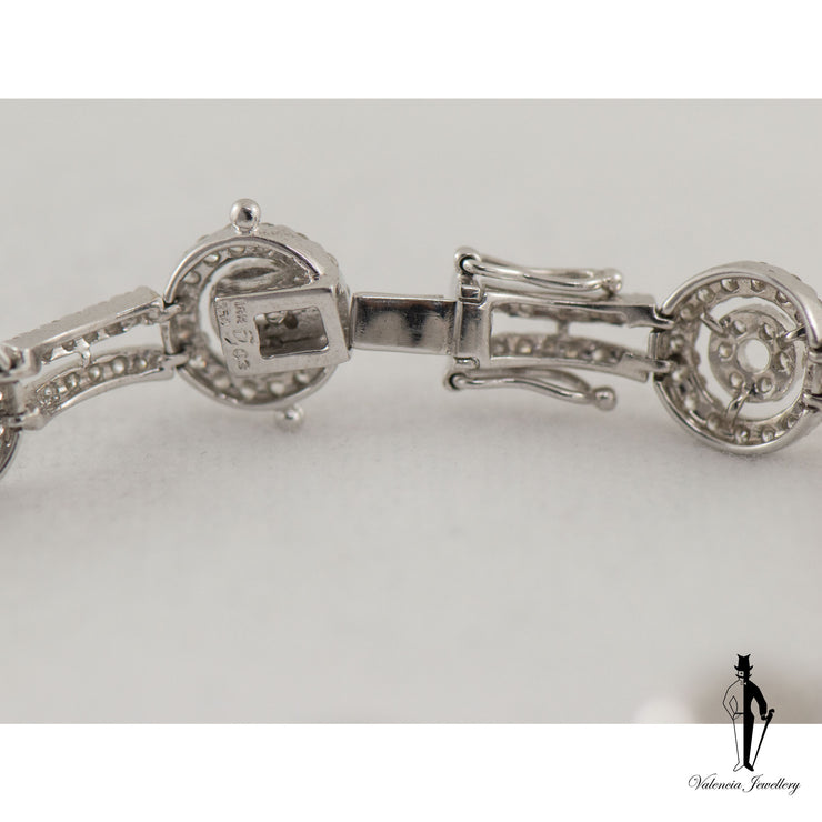 5.30 CT. (SI2-I1) Diamond Ladies Bracelet in 18K White Gold