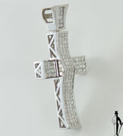 7.0 CT (VS-SI) Diamond Cross Pendant in 10K White Gold