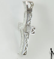 7.0 CT (VS-SI) Diamond Cross Pendant in 10K White Gold