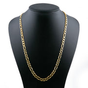 24" 10K Yellow Gold Figaro Chain