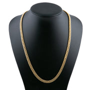 24" 10K Yellow Gold Cuban Link Chain
