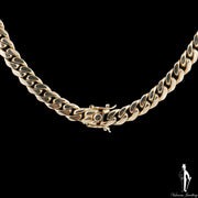 24 Inch 10K Yellow Gold Cuban Link Chain