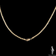 18 Inch 14K Yellow Gold Popcorn Link