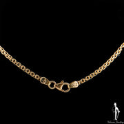 16 Inch 18K Yellow Gold Fancy Link Chain