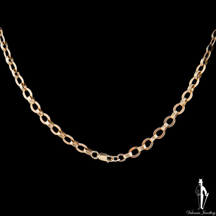 20 Inch 14K Yellow Gold  Cable Link Chain