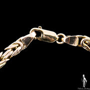8 Inch 10K Yellow Gold Byzantine Bracelet