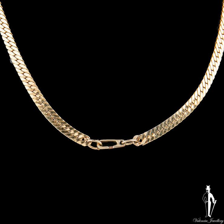 18 Inch 14K Yellow Gold Curb Link Chain
