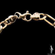 8 Inch 18K Yellow Gold Figaro Bracelet