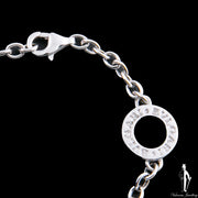 7.5 Inch 18K White Gold Custom Bracelet