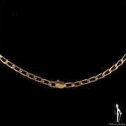24 Inch 18K Yellow Gold Fancy Link Chain