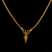 22 Inch 22K Yellow Gold Fancy Link Chain