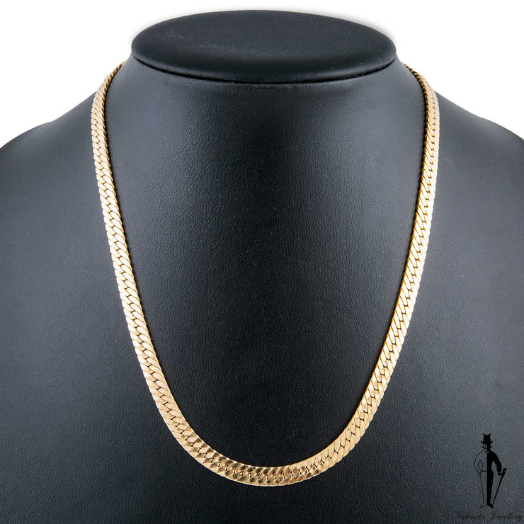18 Inch 14K Yellow Gold Curb Link Chain