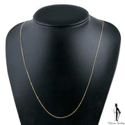 22 Inch 14K Yellow Gold Curb Link