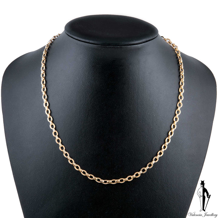 20 Inch 14K Yellow Gold  Cable Link Chain
